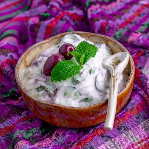 tzatziki yogurt dressing served in a bowl